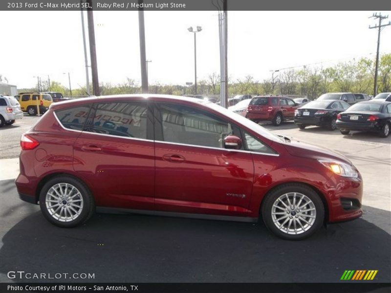 Ruby Red / Medium Light Stone 2013 Ford C-Max Hybrid SEL