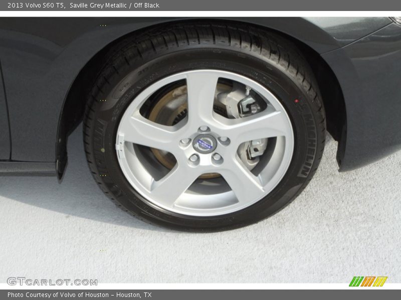 Saville Grey Metallic / Off Black 2013 Volvo S60 T5