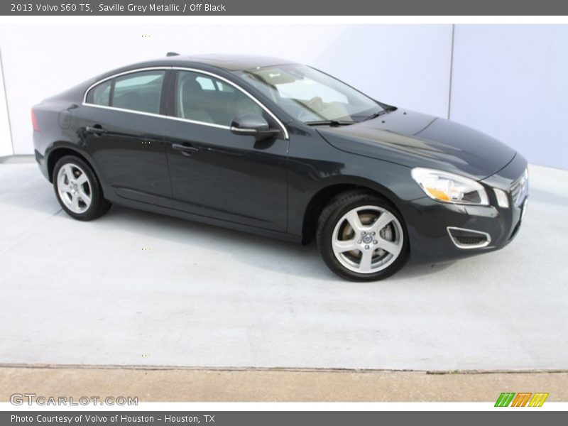 Saville Grey Metallic / Off Black 2013 Volvo S60 T5