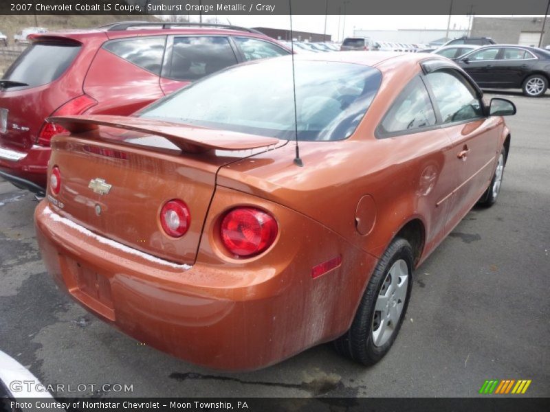 Sunburst Orange Metallic / Gray 2007 Chevrolet Cobalt LS Coupe
