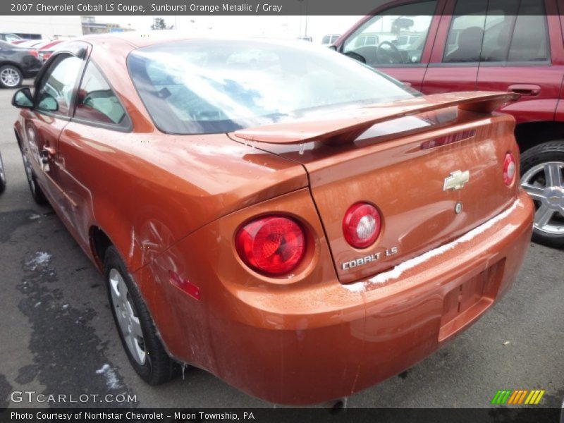 Sunburst Orange Metallic / Gray 2007 Chevrolet Cobalt LS Coupe