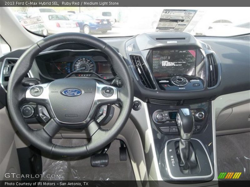 Ruby Red / Medium Light Stone 2013 Ford C-Max Hybrid SEL