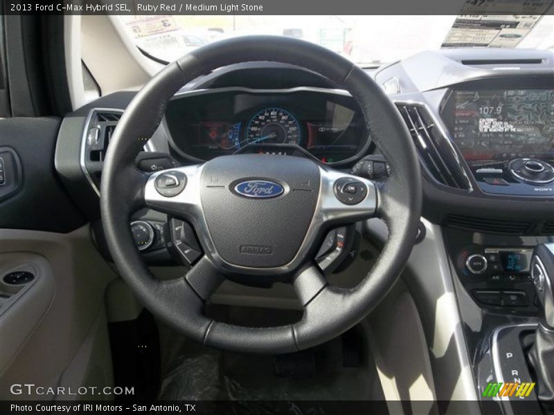 Ruby Red / Medium Light Stone 2013 Ford C-Max Hybrid SEL