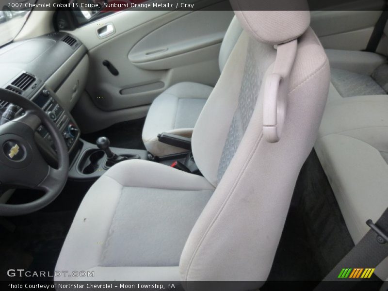 Sunburst Orange Metallic / Gray 2007 Chevrolet Cobalt LS Coupe