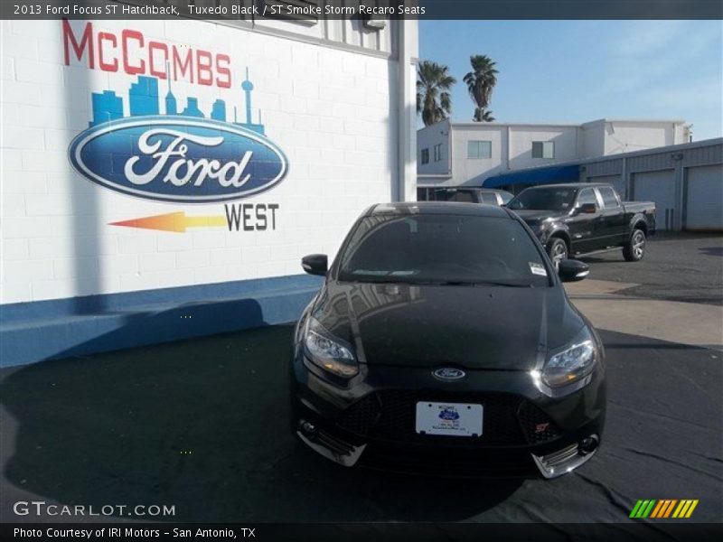 Tuxedo Black / ST Smoke Storm Recaro Seats 2013 Ford Focus ST Hatchback