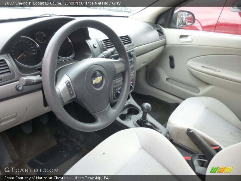 Sunburst Orange Metallic / Gray 2007 Chevrolet Cobalt LS Coupe