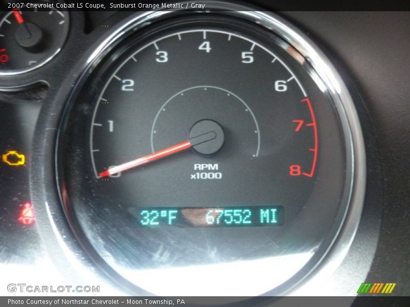 Sunburst Orange Metallic / Gray 2007 Chevrolet Cobalt LS Coupe