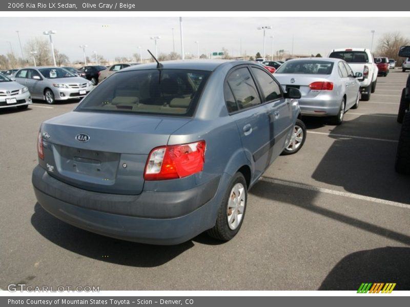 Olive Gray / Beige 2006 Kia Rio LX Sedan