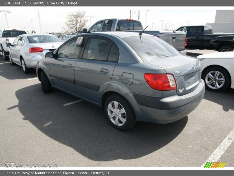 Olive Gray / Beige 2006 Kia Rio LX Sedan