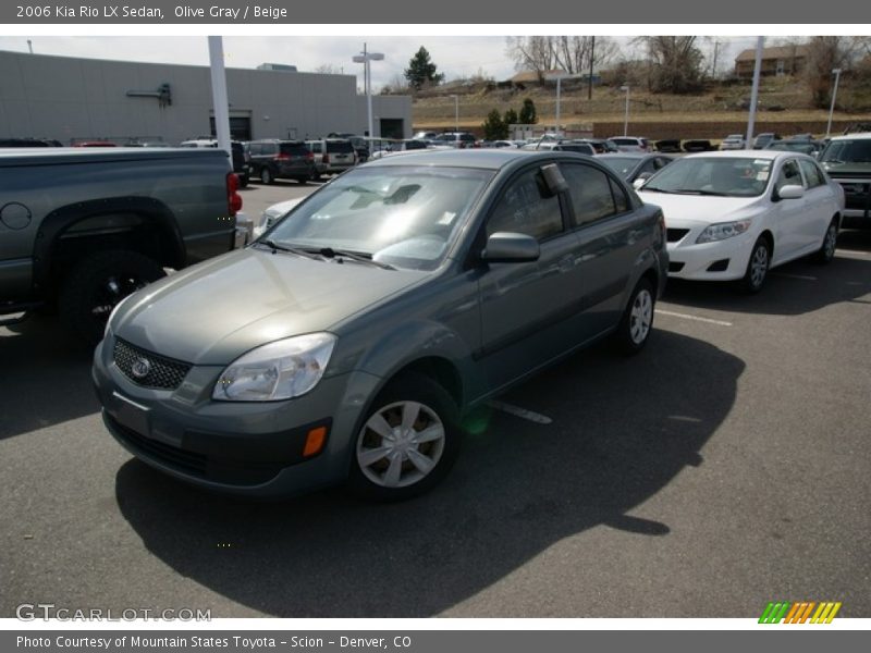 Olive Gray / Beige 2006 Kia Rio LX Sedan
