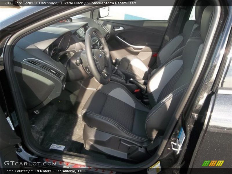 Tuxedo Black / ST Smoke Storm Recaro Seats 2013 Ford Focus ST Hatchback