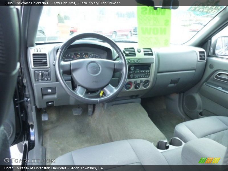 Very Dark Pewter Interior - 2005 Colorado LS Crew Cab 4x4 