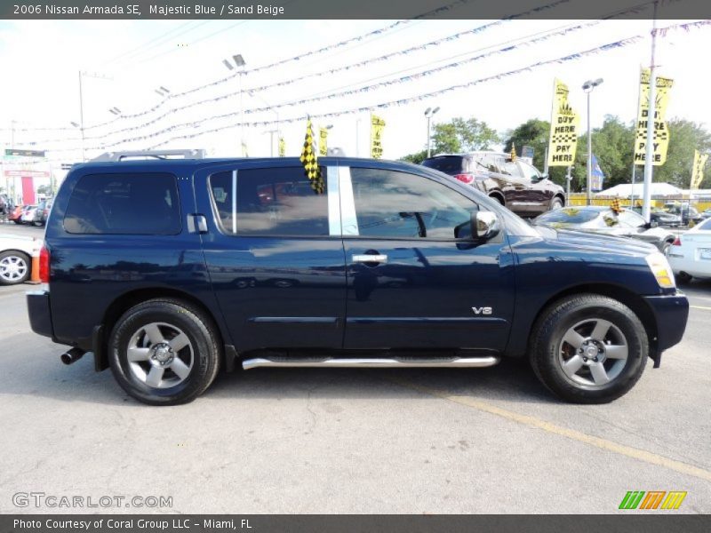 Majestic Blue / Sand Beige 2006 Nissan Armada SE