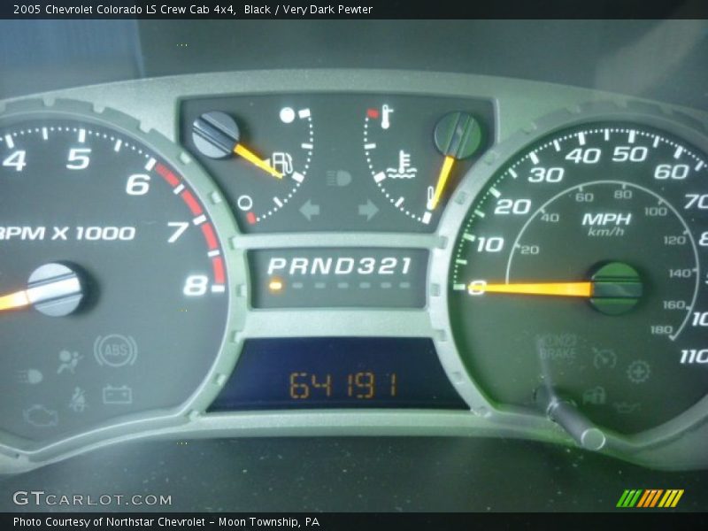 Black / Very Dark Pewter 2005 Chevrolet Colorado LS Crew Cab 4x4