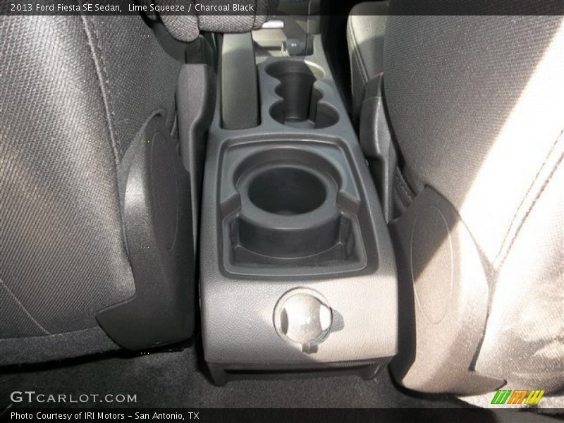 Lime Squeeze / Charcoal Black 2013 Ford Fiesta SE Sedan