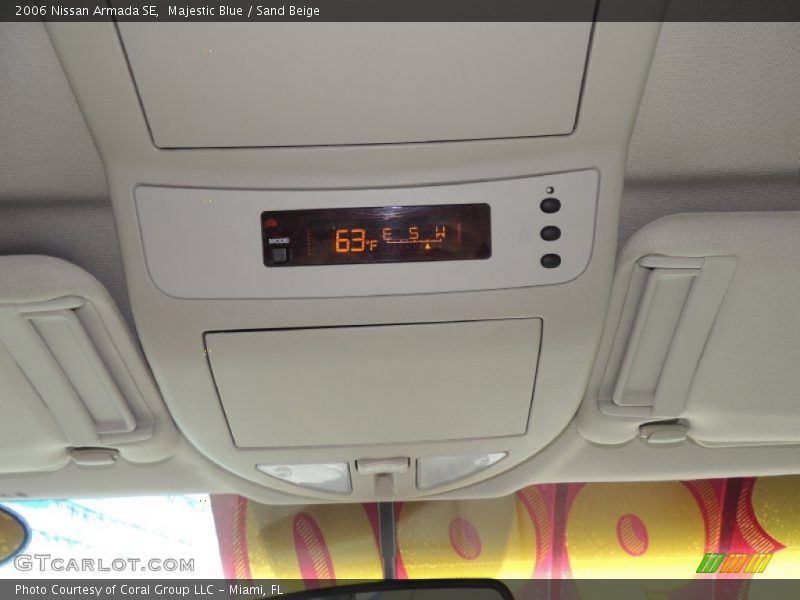 Majestic Blue / Sand Beige 2006 Nissan Armada SE