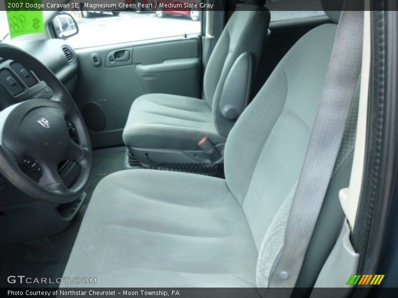 Magnesium Green Pearl / Medium Slate Gray 2007 Dodge Caravan SE