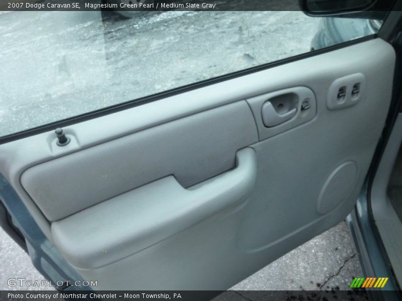 Magnesium Green Pearl / Medium Slate Gray 2007 Dodge Caravan SE