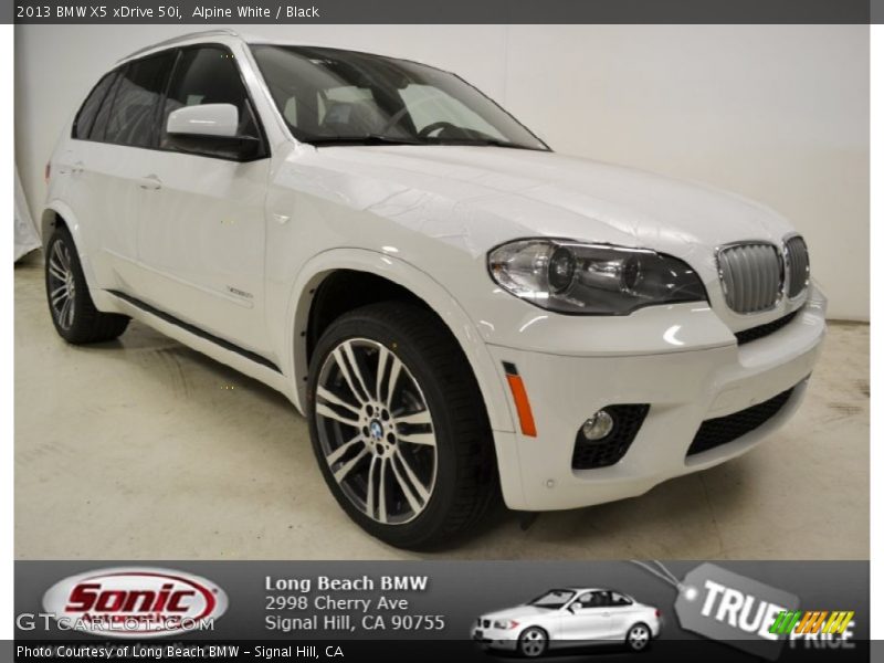 Alpine White / Black 2013 BMW X5 xDrive 50i