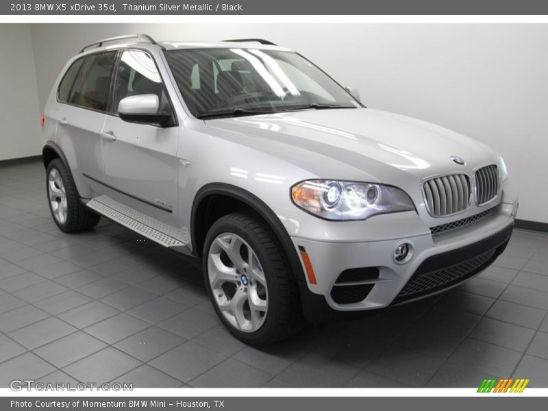 Titanium Silver Metallic / Black 2013 BMW X5 xDrive 35d