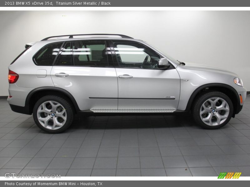 Titanium Silver Metallic / Black 2013 BMW X5 xDrive 35d