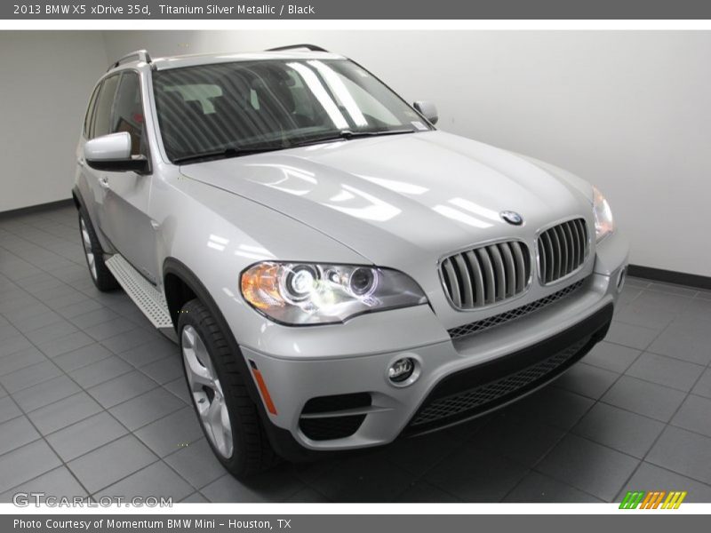 Titanium Silver Metallic / Black 2013 BMW X5 xDrive 35d