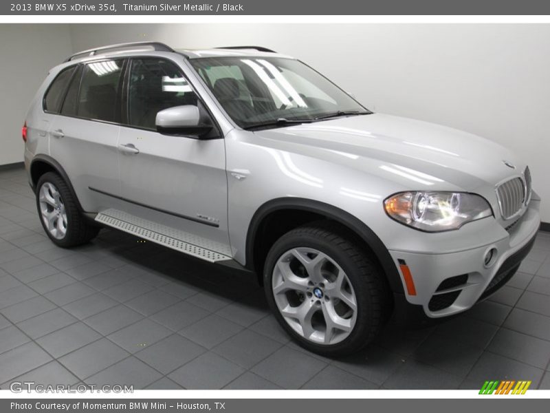 Titanium Silver Metallic / Black 2013 BMW X5 xDrive 35d