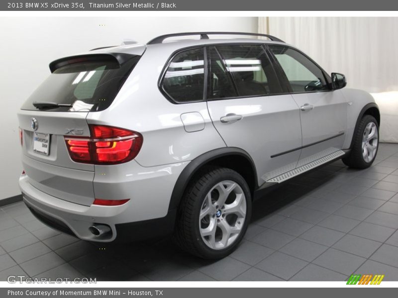 Titanium Silver Metallic / Black 2013 BMW X5 xDrive 35d