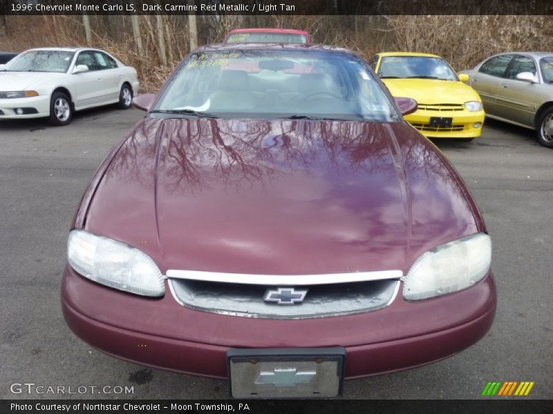 Dark Carmine Red Metallic / Light Tan 1996 Chevrolet Monte Carlo LS