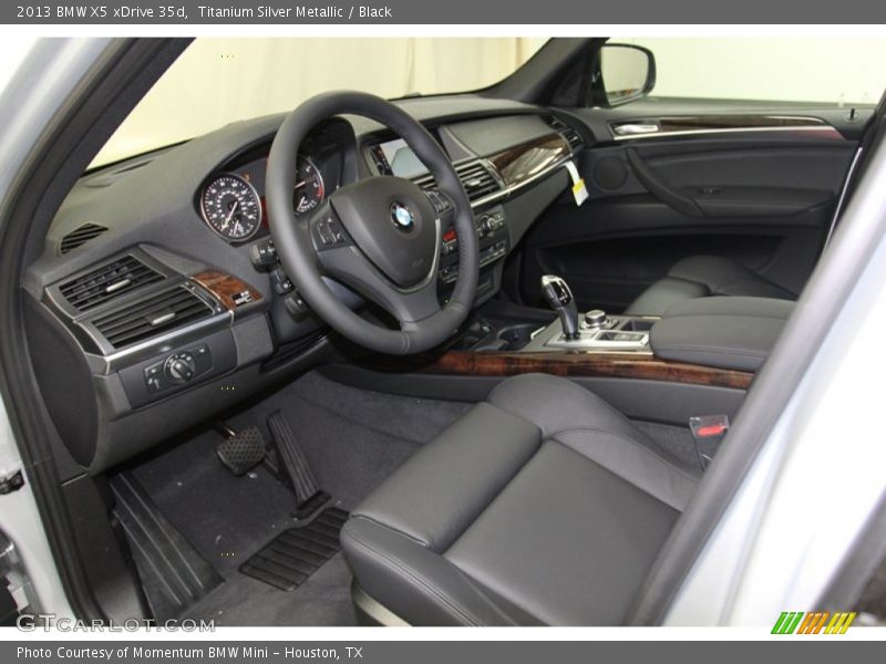 Titanium Silver Metallic / Black 2013 BMW X5 xDrive 35d