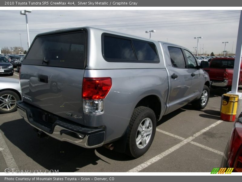 Silver Sky Metallic / Graphite Gray 2010 Toyota Tundra SR5 CrewMax 4x4