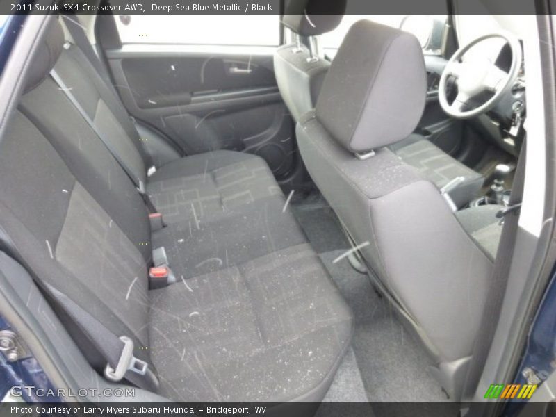 Deep Sea Blue Metallic / Black 2011 Suzuki SX4 Crossover AWD