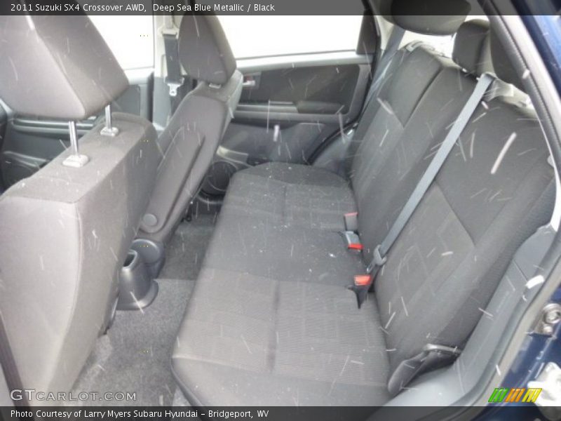 Deep Sea Blue Metallic / Black 2011 Suzuki SX4 Crossover AWD