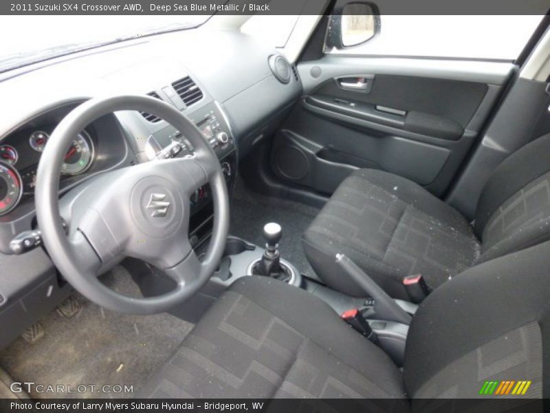 Deep Sea Blue Metallic / Black 2011 Suzuki SX4 Crossover AWD