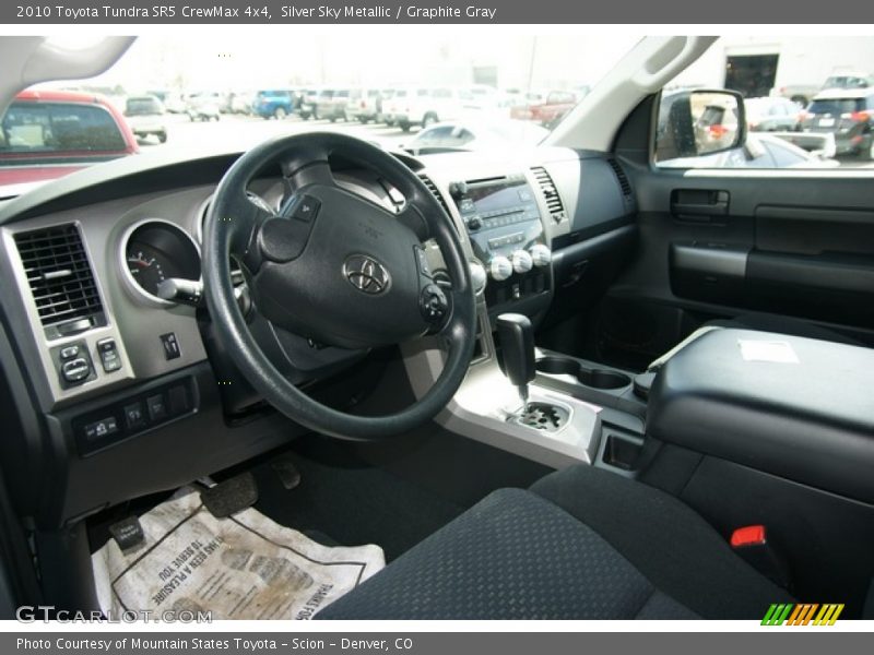 Silver Sky Metallic / Graphite Gray 2010 Toyota Tundra SR5 CrewMax 4x4