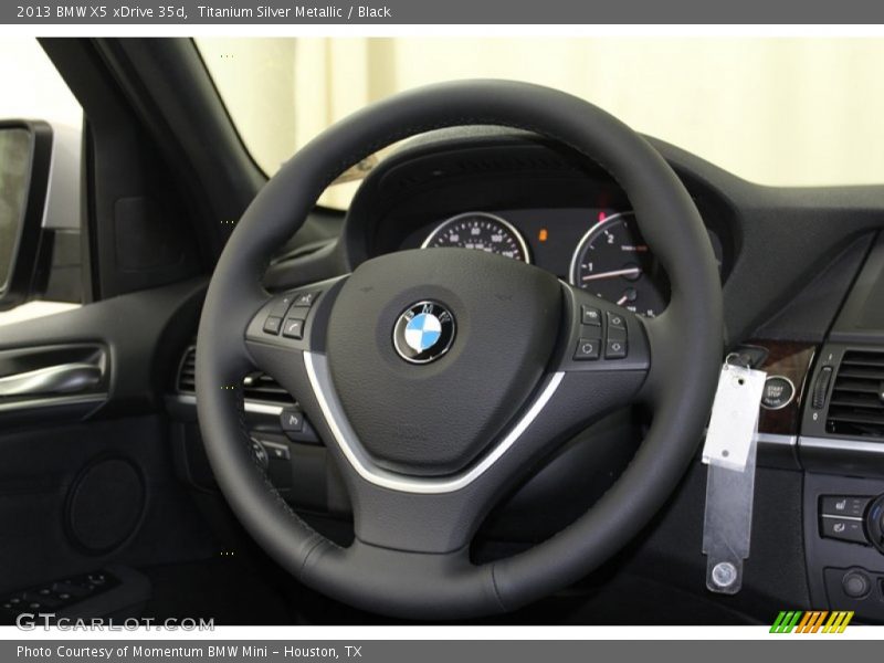 Titanium Silver Metallic / Black 2013 BMW X5 xDrive 35d