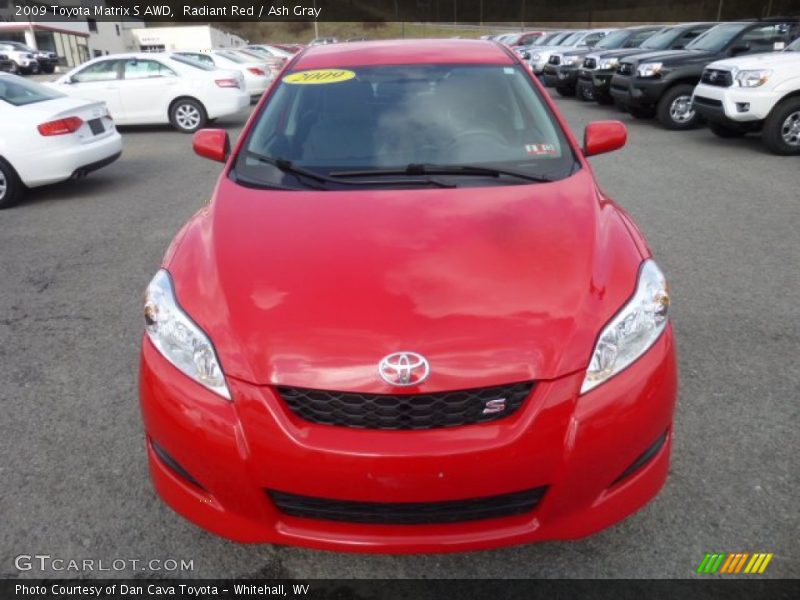 Radiant Red / Ash Gray 2009 Toyota Matrix S AWD