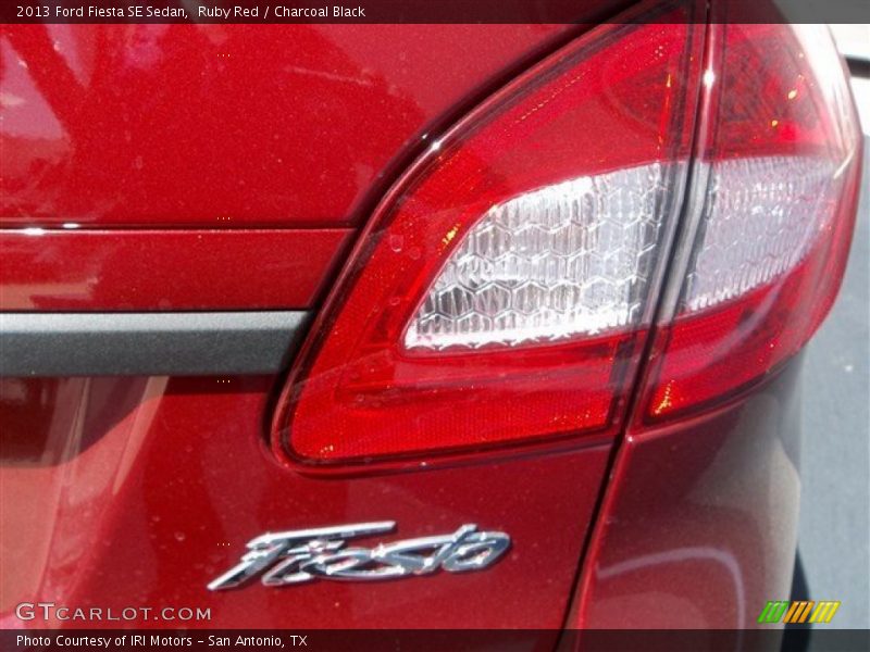 Ruby Red / Charcoal Black 2013 Ford Fiesta SE Sedan