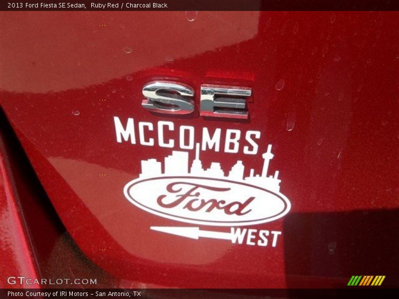 Ruby Red / Charcoal Black 2013 Ford Fiesta SE Sedan