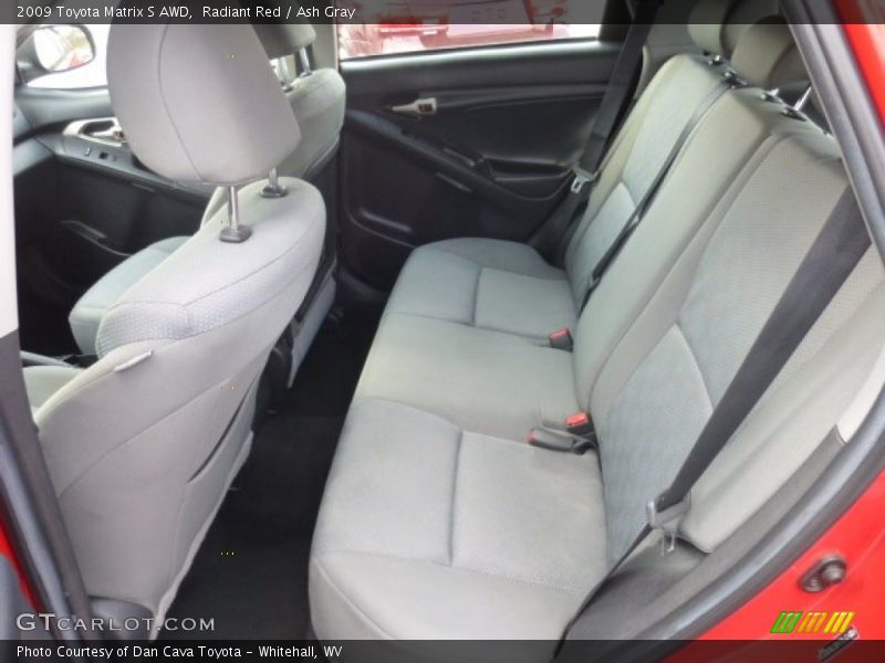 Rear Seat of 2009 Matrix S AWD