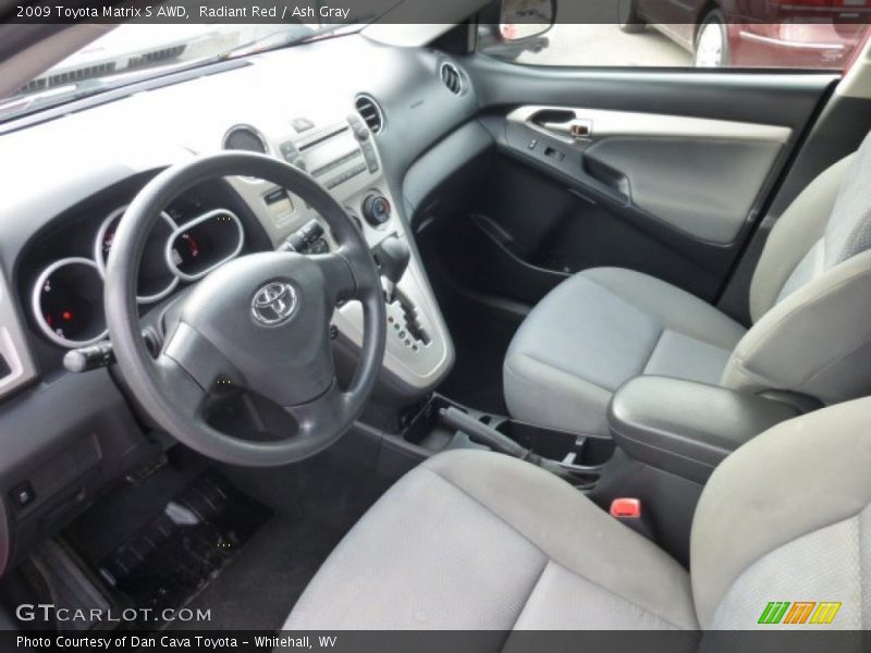 Ash Gray Interior - 2009 Matrix S AWD 