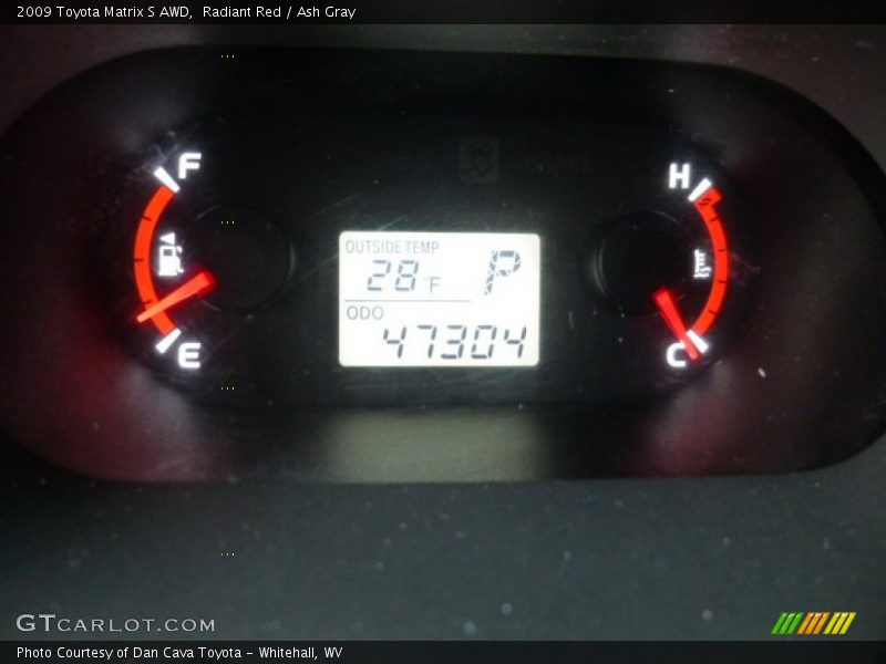 Radiant Red / Ash Gray 2009 Toyota Matrix S AWD
