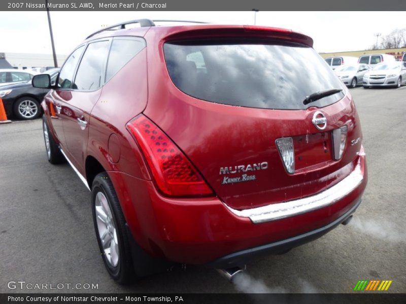 Merlot Pearl / Charcoal 2007 Nissan Murano SL AWD