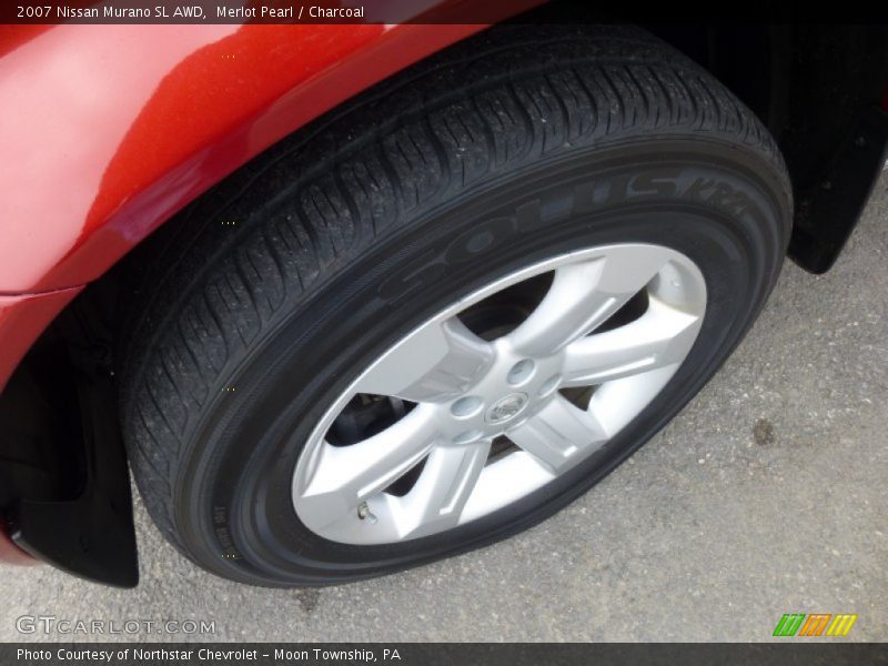 Merlot Pearl / Charcoal 2007 Nissan Murano SL AWD