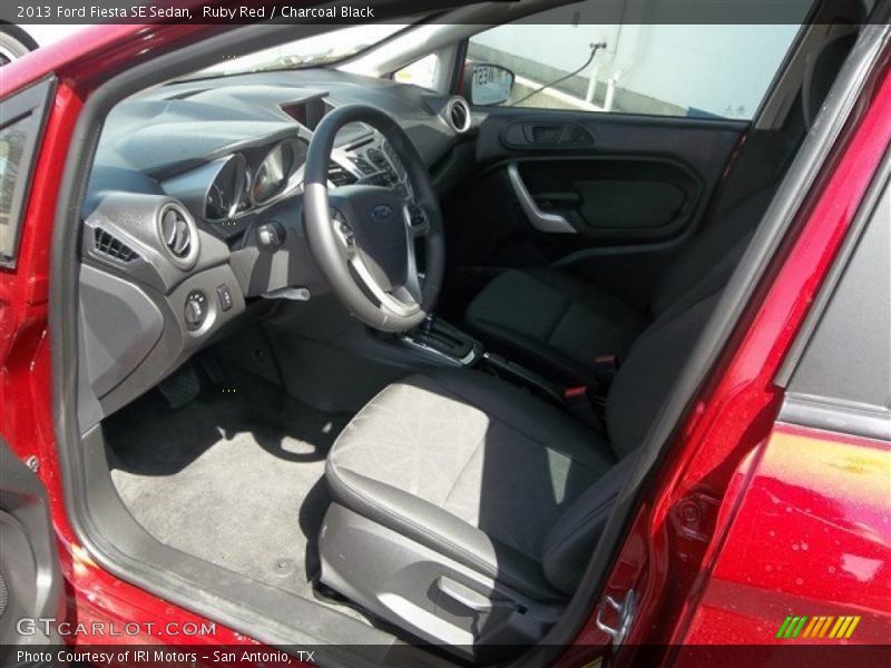 Ruby Red / Charcoal Black 2013 Ford Fiesta SE Sedan