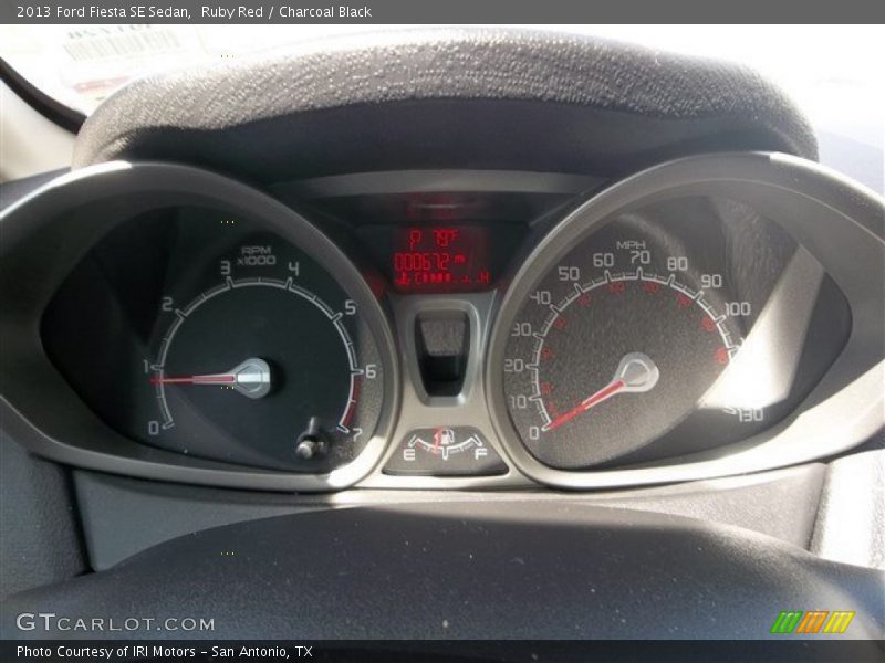 Ruby Red / Charcoal Black 2013 Ford Fiesta SE Sedan