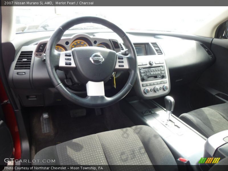 Merlot Pearl / Charcoal 2007 Nissan Murano SL AWD
