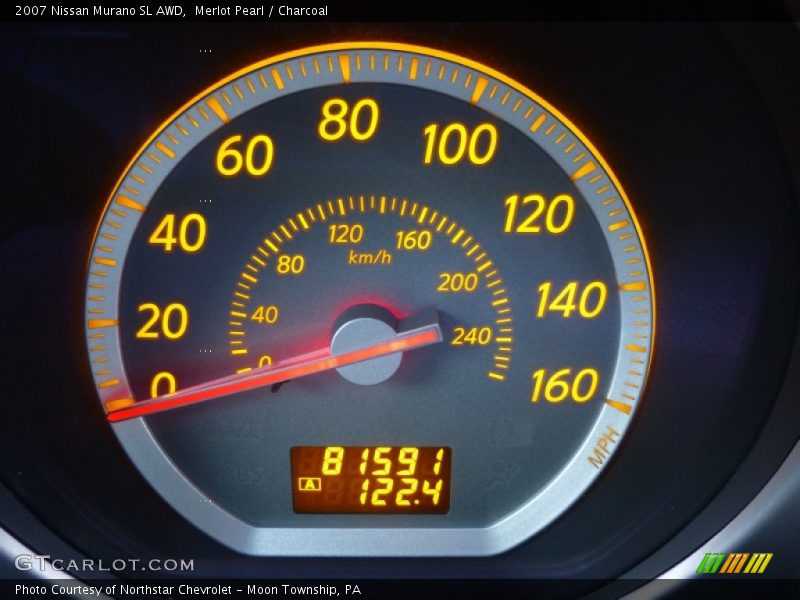 Merlot Pearl / Charcoal 2007 Nissan Murano SL AWD
