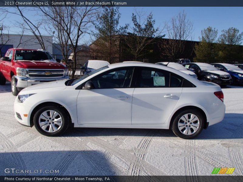 Summit White / Jet Black/Medium Titanium 2013 Chevrolet Cruze LS