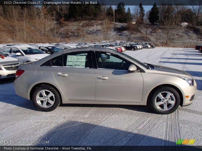Champagne Silver Metallic / Jet Black 2013 Chevrolet Cruze LT